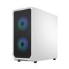 Fractal Design Focus 2 RGB White ATX mATX Mini ITX Clear Tinted Tempered Glass Mid Tower Computer Case(Open Box)