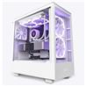 oîtier NZXT H5 Elite ATX de milieu de tour compact (blanc/noir