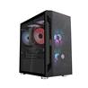 SilverStone FARA H1M Tempered Glass Micro-ATX Case - Black