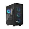 Fractal Design Meshify 2 Compact Lite RGB Black TG High-Airflow Light Tinted Tempered Glass Window PC ATX Mid Tower Computer...