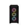 CORSAIR iCUE 4000D RGB Airflow Mid-Tower Case, Black - 3x AF120 RGB ELITE Fans - iCUE Lighting Node PRO Controller - High-Airfl