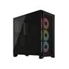 CORSAIR iCUE 4000D RGB Airflow Mid-Tower Case, Black - 3x AF120 RGB ELITE Fans - iCUE Lighting Node PRO Controller - High-Airfl