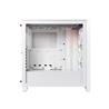 CORSAIR iCUE 4000D RGB Airflow Mid-Tower Case, True White - 3x AF120 RGB ELITE White Fans - iCUE Lighting Node PRO Controller -