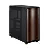 FRACTAL DESIGN North ATX mATX Mid Tower PC Case - Charcoal Black Chassis with Walnut Front and Mesh Side Panel