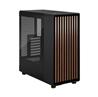 FRACTAL DESIGN North ATX mATX Mid Tower PC Case - Charcoal Black Chassis with Walnut Front and Light Tinted TG Side Panel