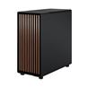 FRACTAL DESIGN North ATX mATX Mid Tower PC Case - Charcoal Black Chassis with Walnut Front and Light Tinted TG Side Panel