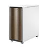 FRACTAL DESIGN North ATX mATX Mid Tower PC Case - Chalk White Chassis with Oak Front and Mesh Side Panel