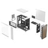 FRACTAL DESIGN North ATX mATX Mid Tower PC Case - Chalk White Chassis with Oak Front and Light Tinted TG Side Panel