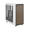 FRACTAL DESIGN North ATX mATX Mid Tower PC Case - Chalk White Chassis with Oak Front and Light Tinted TG Side Panel