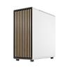 FRACTAL DESIGN North ATX mATX Mid Tower PC Case - Chalk White Chassis with Oak Front and Light Tinted TG Side Panel