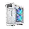 FRACTAL DESIGN Torrent RGB White E-ATX Tempered Glass Window High-Airflow Mid Tower Computer Case