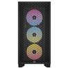 CORSAIR 3000D RGB Tempered Glass Mid-Tower, Black, 3x AR120 RGB Fans