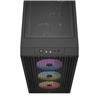 CORSAIR 3000D RGB Tempered Glass Mid-Tower, Black, 3x AR120 RGB Fans