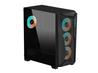 GIGABYTE C301 GLASS - Mid Tower PC Gaming Case, Tempered Glass, USB Type-C, 4x ARBG Fans Included (GB-C301G)(Open Box)