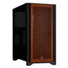 CORSAIR 4000D Airflow Tempered Glass Mid-Tower ATX Case w/ Teak Front Panel, Black