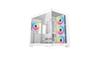 DeepCool CG530 4F WH ATX Panoramic case, White, 4x Pre-installed PWM ARGB fans