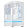 ASUS Boîtier mATX Prime AP202 ARGB Blanc