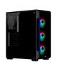 Corsair iCUE 220T RGB Tempered Glass Mid-Tower Smart Case, Black(Open Box)