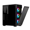 Corsair iCUE 220T RGB Tempered Glass Mid-Tower Smart Case, Black(Open Box)