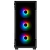 Corsair iCUE 220T RGB Tempered Glass Mid-Tower Smart Case, Black(Open Box)