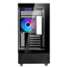 SilverStone Lucid 04 Panoramic Micro ATX Tower Black