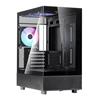 SilverStone Lucid 04 Panoramic Micro ATX Tower Black
