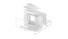 DeepCool CH160 PLUS WH PC mini-tour , blanc
