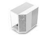 NZXT H6 FLOW Compact Dual-Chamber Mid-Tower Airflow Case, White(Open Box)