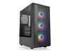 THERMALTAKE S200 TG ARGB Mid Tower Computer Case, Black