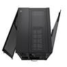 CORSAIR 6500X Mid-Tower Dual Chamber PC Case, Black - Unobstructed view with wraparound front and side glass panels - Fits up t