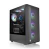 THERMALTAKE S200 TG with 4 x ARGB Lite Fan Mid-Tower Case, Black