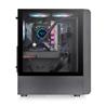 THERMALTAKE S200 TG with 4 x ARGB Lite Fan Mid-Tower Case, Black