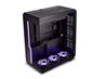 SSUPD Xhuttle Boîtier de jeu ATX Mid Tower noir, double chambre, verr