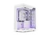 SSUPD Xhuttle White ATX Mid Tower Gaming Case, Dual Chamber, Tempered Glass/Steel , 3 x 120mm ARGB Reverse Fan, RGB Strip, Vert