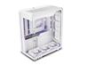 SSUPD Xhuttle White ATX Mid Tower Gaming Case, Dual Chamber, Tempered Glass/Steel , 3 x 120mm ARGB Reverse Fan, RGB Strip, Vert