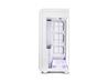 SSUPD Xhuttle White ATX Mid Tower Gaming Case, Dual Chamber, Tempered Glass/Steel , 3 x 120mm ARGB Reverse Fan, RGB Strip, Vert