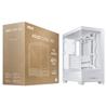 ASUS A31 ATX Mid-Tower Gaming Case, Dual-sided tempered glass, White