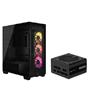 CORSAIR 3500X ARGB Case, Black + RM1000e PSU