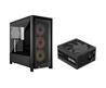 CORSAIR FRAME 4000D RS ARGB Modular Mid-Tower PC Case, Black + RM1000x PSU