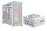 CORSAIR FRAME 5000D RS ARGB PC Case + RM1000e PSU, White