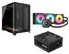 CORSAIR AIR 5400 RS-R ARGB PC Case + CORSAIR NAUTILUS 360 RS ARGB AIO + RM1000x PSU
