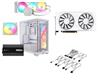 CORSAIR 3500X RS-R ARGB, RM850x PSU, NAUTILUS 360 ARGB AIO + XFX Swift AMD Radeon RX 9060 XT OC GPU, Blanc