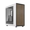 FRACTAL DESIGN North XL EATX ATX mATX Mid Tower PC Case - Chalk White Chassis with Oak Front and Clear TG Side Panel