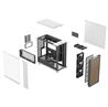 FRACTAL DESIGN North XL EATX ATX mATX Mid Tower PC Case - Chalk White Chassis with Oak Front and Clear TG Side Panel