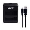 Bower Xtreme Action Series Dual Battery Charger for GoPro HERO4