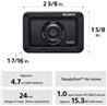 Sony Cyber-shot DSC-RX0 II Action Camera | 4K / 30 fps - 15.3 MP - Carl Zeiss - Wi-Fi, Bluetooth - underwater up to 30ft - blac