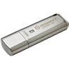 Kingston IronKey Locker+ 50 USB Flash Drive - 128 GB - USB 3.2 (Gen 1) Type A - 145 MB/s Read Speed - 115 MB/s Write Speed - Si