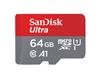 SanDisk Ultra microSD 64GB 140MB/s C10 UHS U1 A1 Card+Adapter Silver