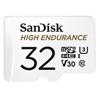 SanDisk High Endurance microSD 32GB 100/40MB/s U3 V30 C10   White