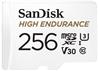 SanDisk High Endurance microSD 256GB 100/40MB/s U3 V30 C10   White